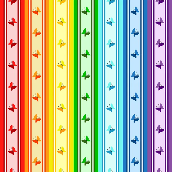 Striped rainbow pattern — Stock Vector
