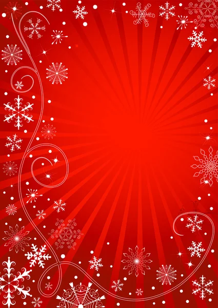 Abstrakter roter Weihnachtsrahmen — Stockvektor