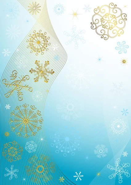 Cadre abstrait bleu Noël — Image vectorielle