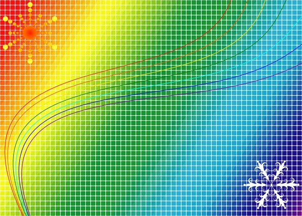 Mosaic rainbow background — Stock Vector