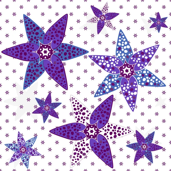Wit-violet naadloze patroon — Stockvector