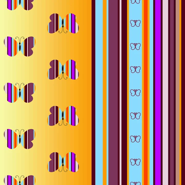 Sömlös färgglada randigt mönster — Stock vektor