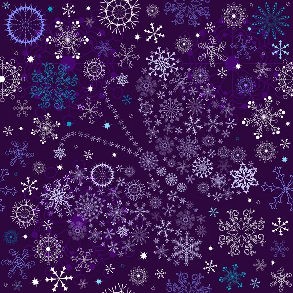 Бесшовные фиолетовые рождественские обои — стоковый вектор