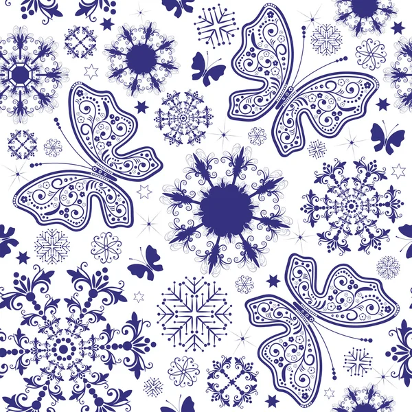 Fond d'écran sans couture de Noël blanc-violet — Image vectorielle