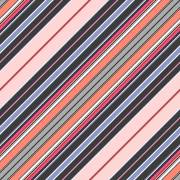シームレスな斜めグレー ブルー ピンクのパステル調パターン — ストックベクタ