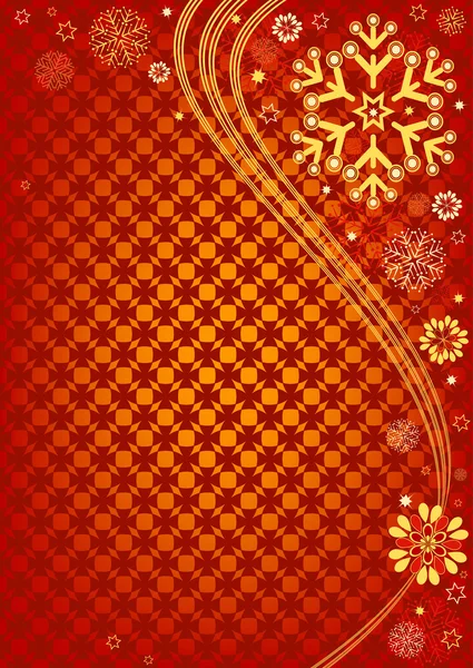 Красная рождественская рамка — стоковый вектор