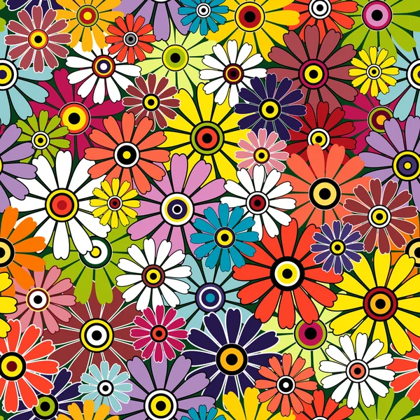 Цветочный узор Мотли — стоковый вектор