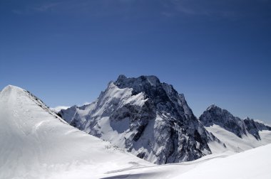 Caucasus Mountains. Dombay clipart