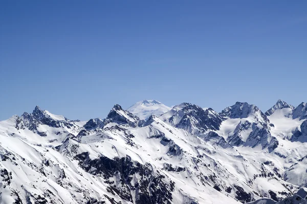 Кавказские горы. Эльбрус . — стоковое фото