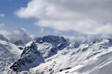 Caucasus Mountains. Dombay. Sulahat clipart