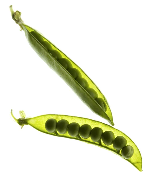 Pea pod isolated on white background — Stock Photo, Image