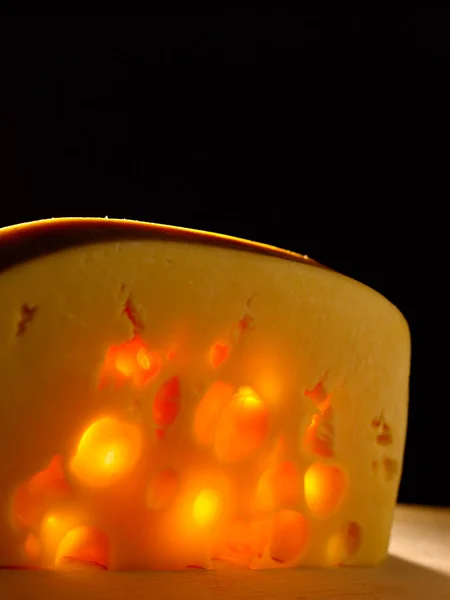 おいしいチーズの部分 — Stock fotografie