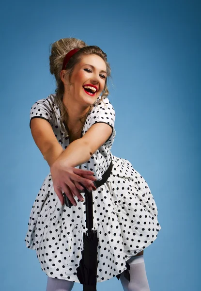 Young pretty woman pinup portrait — Stock Photo, Image