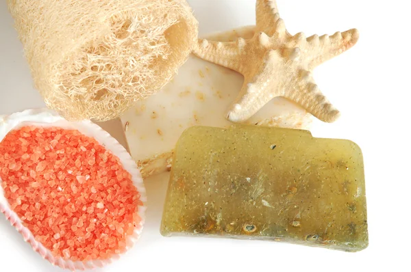 Natural soap and — Stock Photo, Image