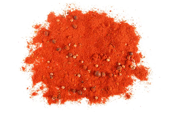 Stapels van rode paprika — Stockfoto