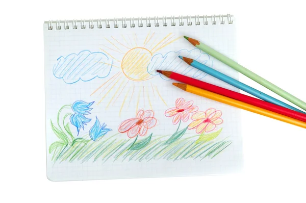 Child's drawing — Stock Photo, Image