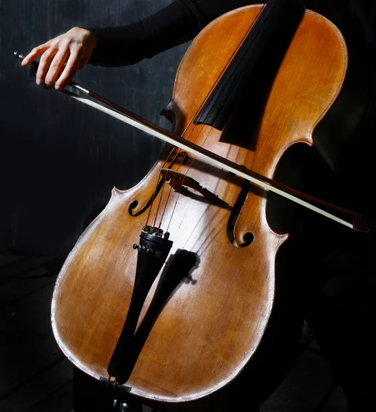 Violoncellový hudebník — Stock fotografie