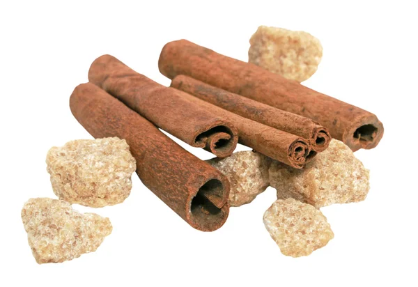Cinnamon and sugar — Stock Photo, Image