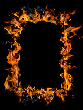 Burning frame clipart