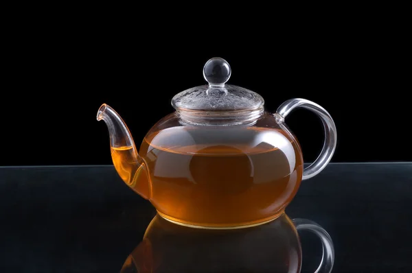 Glass teapot — Stock Photo, Image