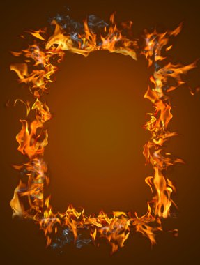 Burning frame clipart