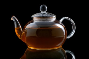 Glass teapot clipart