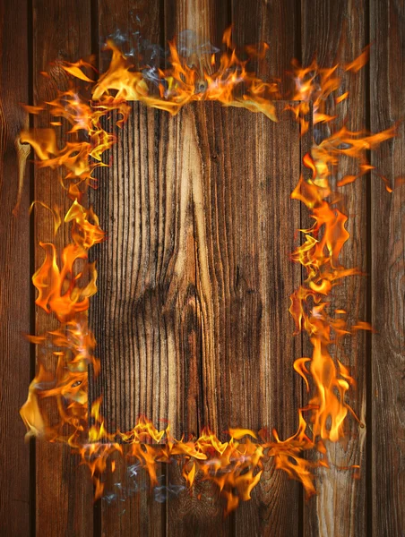 불타는 나무 질감 — 스톡 사진
