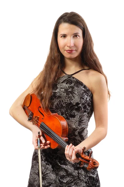 美丽的小提琴家 — 图库照片