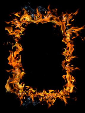 Burning frame clipart