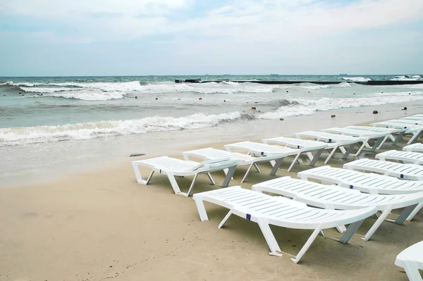 Chairs on the beach — Stock Photo, Image