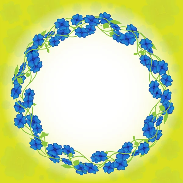 Fleur en forme d'anneau — Image vectorielle