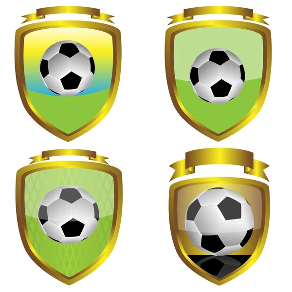 Ποδόσφαιρο και πανό — Διανυσματικό Αρχείο