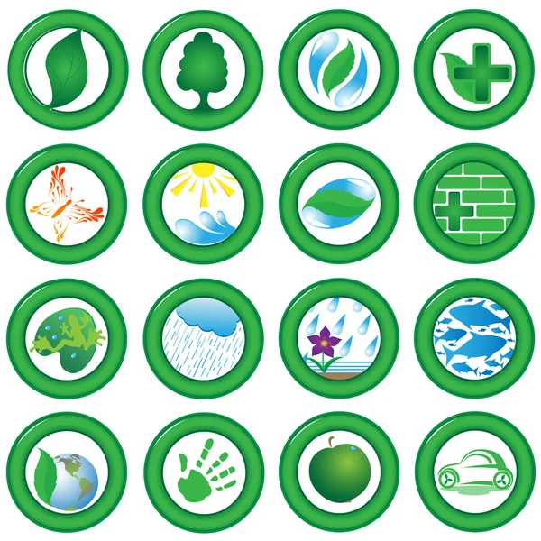 stock vector Ecological icons