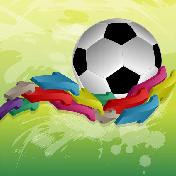 Ποδόσφαιρο και βέλη — Διανυσματικό Αρχείο