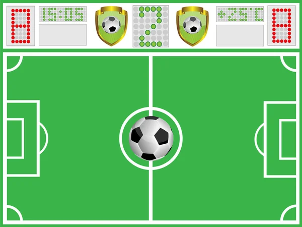 Fotbal pozemní a sportovní Komise — Stockový vektor