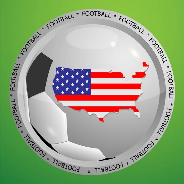 Signo de fútbol USA — Vector de stock