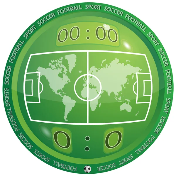 Значок футбол — стоковий вектор