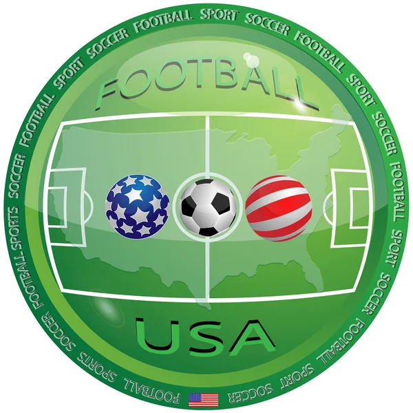 ΗΠΑ ποδόσφαιρο — Διανυσματικό Αρχείο