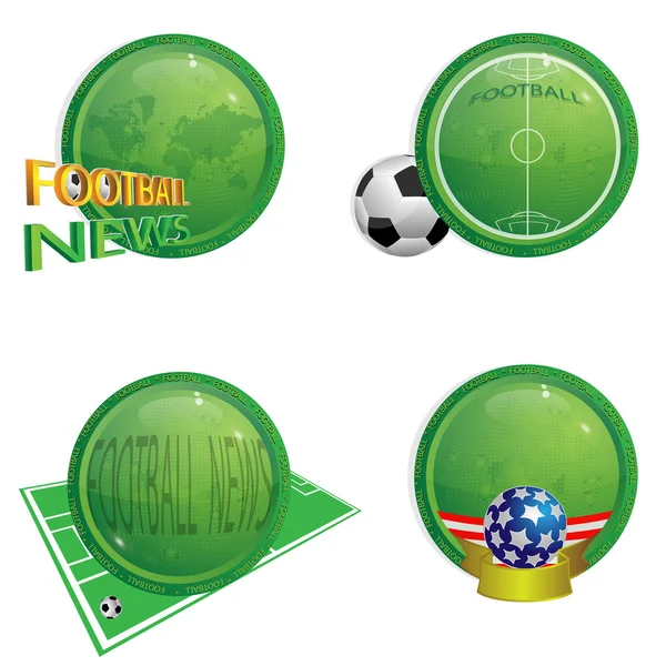 Εικονίδια-ποδόσφαιρο — Διανυσματικό Αρχείο