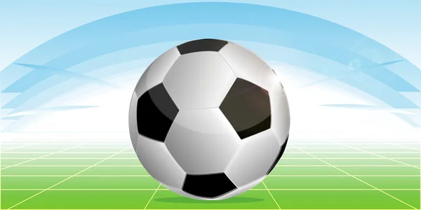 Fotbal a oblouk — Stockový vektor
