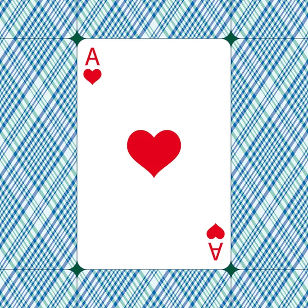 Ace of hearts — Stock Vector