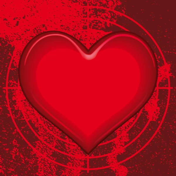 Heart target — Stock Vector
