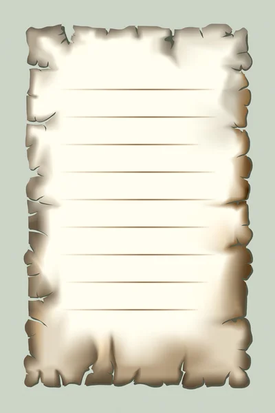 Papier brûlé — Image vectorielle