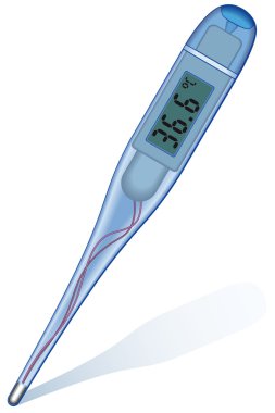 Digital thermometer clipart