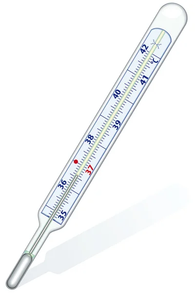 Thermomètre clinique — Image vectorielle