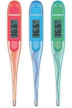 Digital thermometers clipart