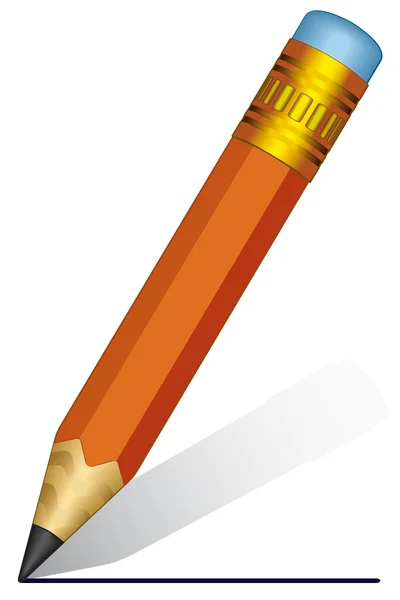 Rövid ceruza — Stock Vector