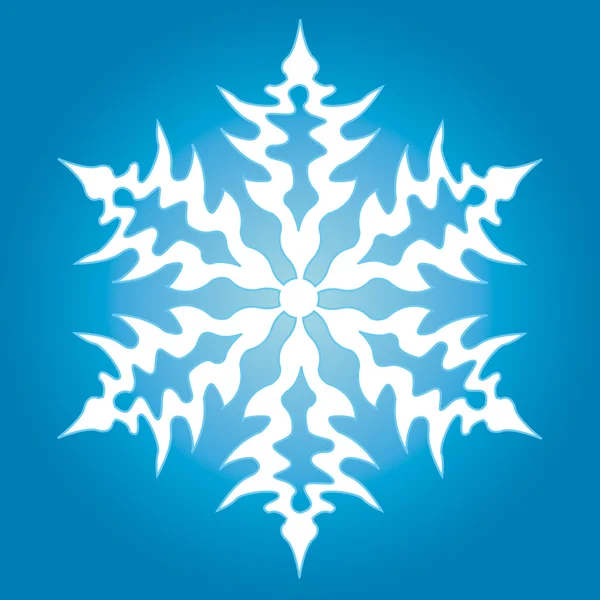De sneeuwvlok — Stockvector