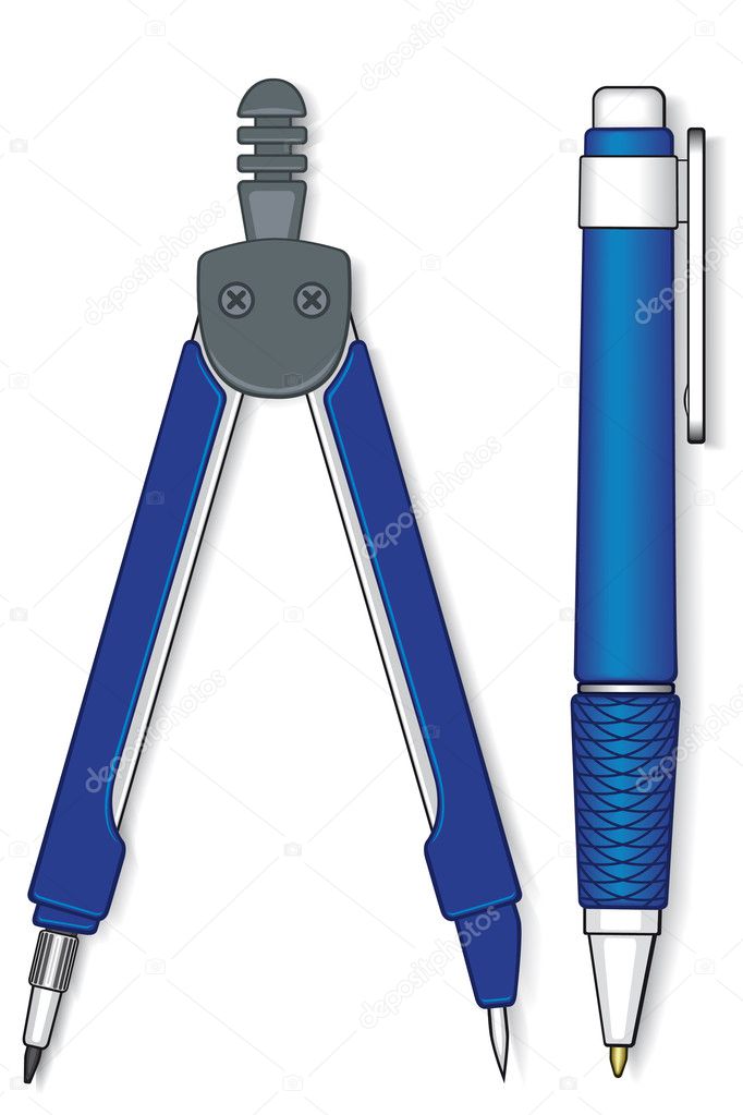 Pen and compasses