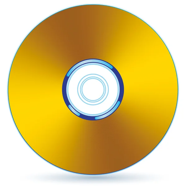 Gold cd — Stockvektor